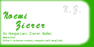 noemi zierer business card